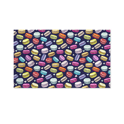 Cute Macarons Pattern Print Polyester Flag