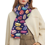 Cute Macarons Pattern Print Scarf