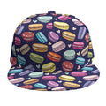 Cute Macarons Pattern Print Snapback Cap