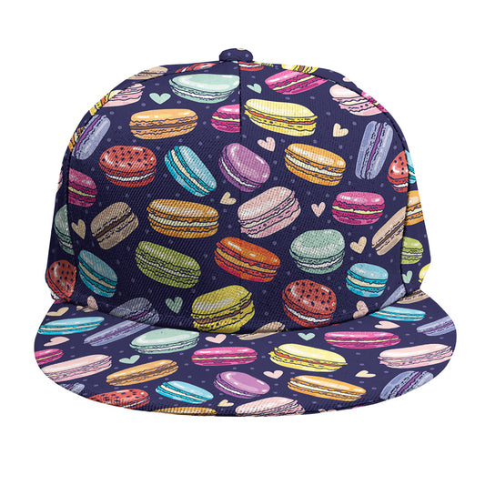 Cute Macarons Pattern Print Snapback Cap