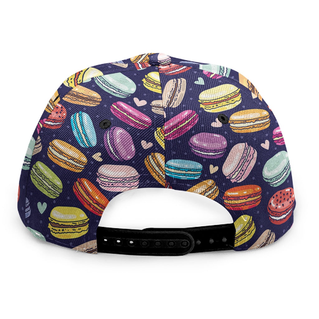 Cute Macarons Pattern Print Snapback Cap