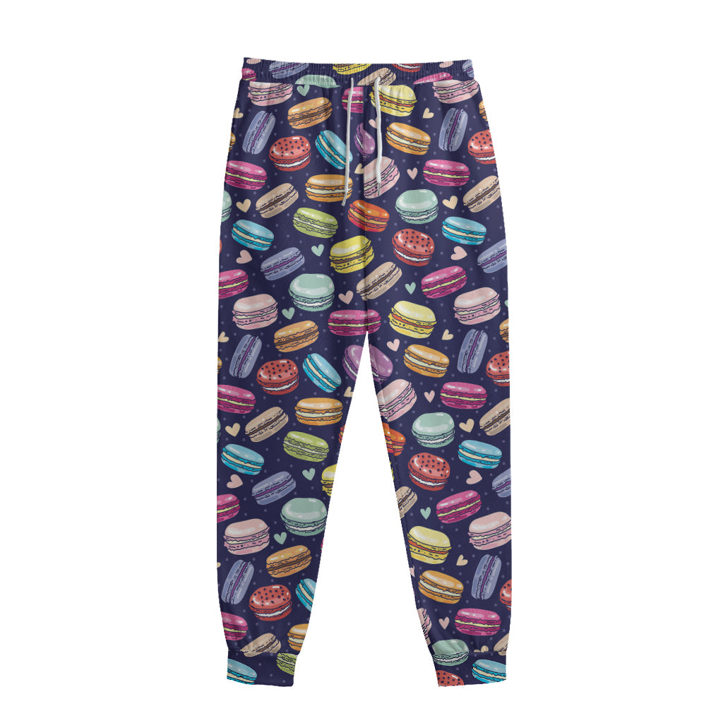 Cute Macarons Pattern Print Sweatpants