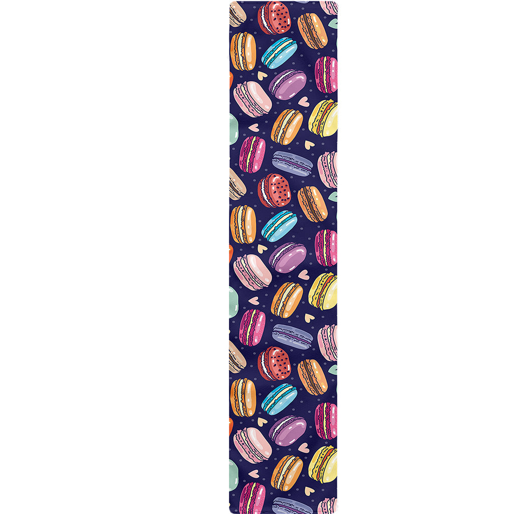 Cute Macarons Pattern Print Table Runner