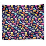 Cute Macarons Pattern Print Tapestry