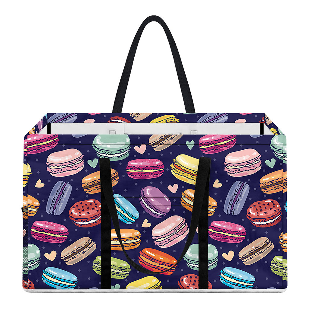 Cute Macarons Pattern Print Utility Tote Bag