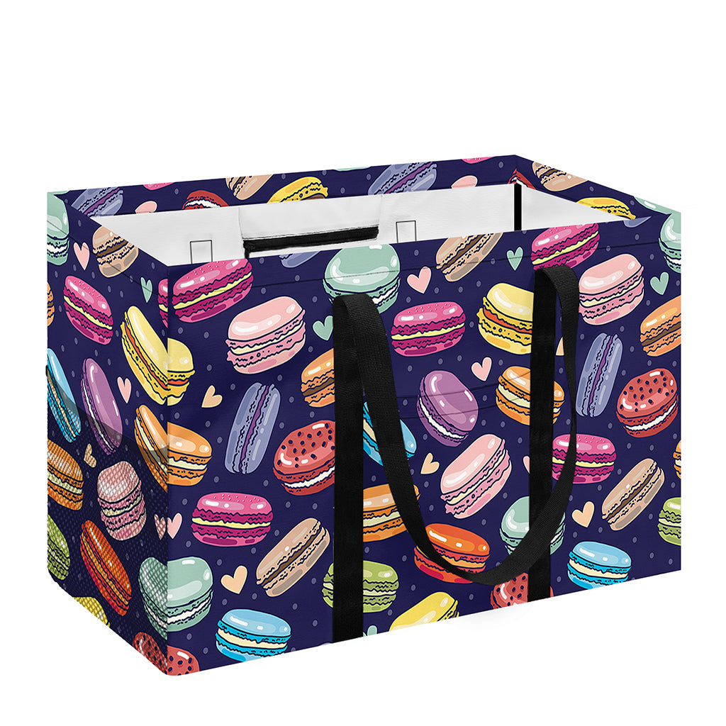 Cute Macarons Pattern Print Utility Tote Bag
