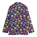 Cute Macarons Pattern Print Women's Blazer