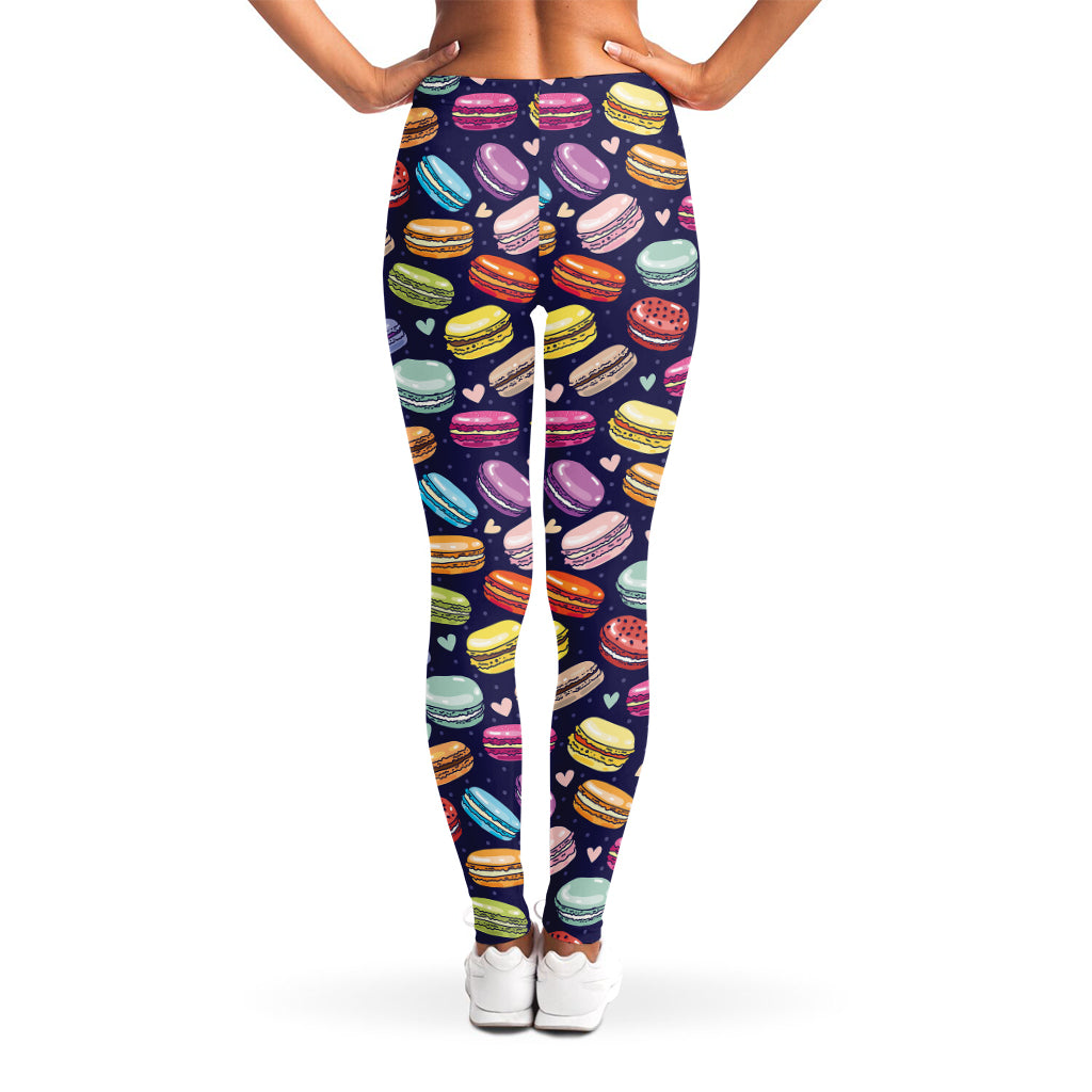 Cute Macarons Pattern Print Women's Leggings