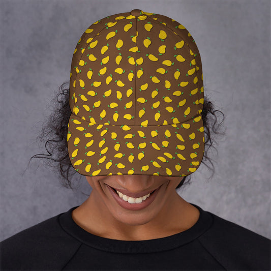 Cute Mango Pattern Print Baseball Cap