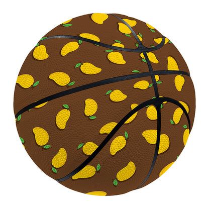Cute Mango Pattern Print Basketball