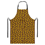 Cute Mango Pattern Print Bib Apron With Pocket