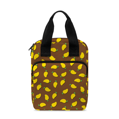Cute Mango Pattern Print Bible Tote Bag