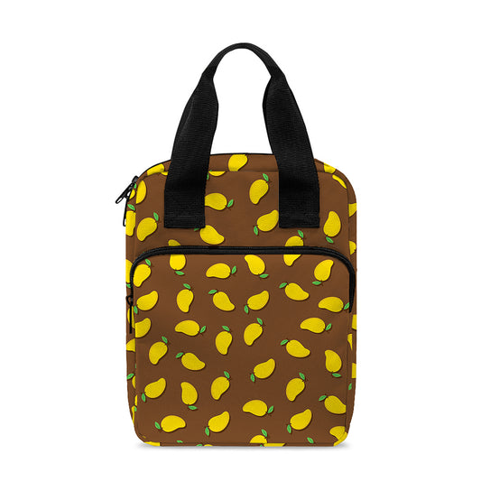 Cute Mango Pattern Print Bible Tote Bag