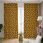 Cute Mango Pattern Print Blackout Pencil Pleat Curtains