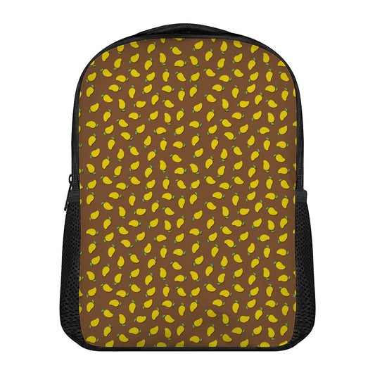 Cute Mango Pattern Print Casual Backpack