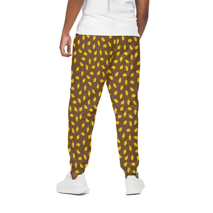 Cute Mango Pattern Print Cotton Pants