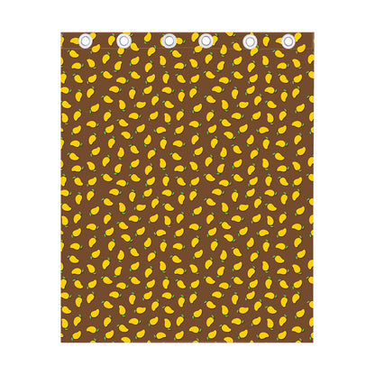 Cute Mango Pattern Print Curtain