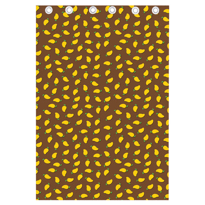 Cute Mango Pattern Print Curtain