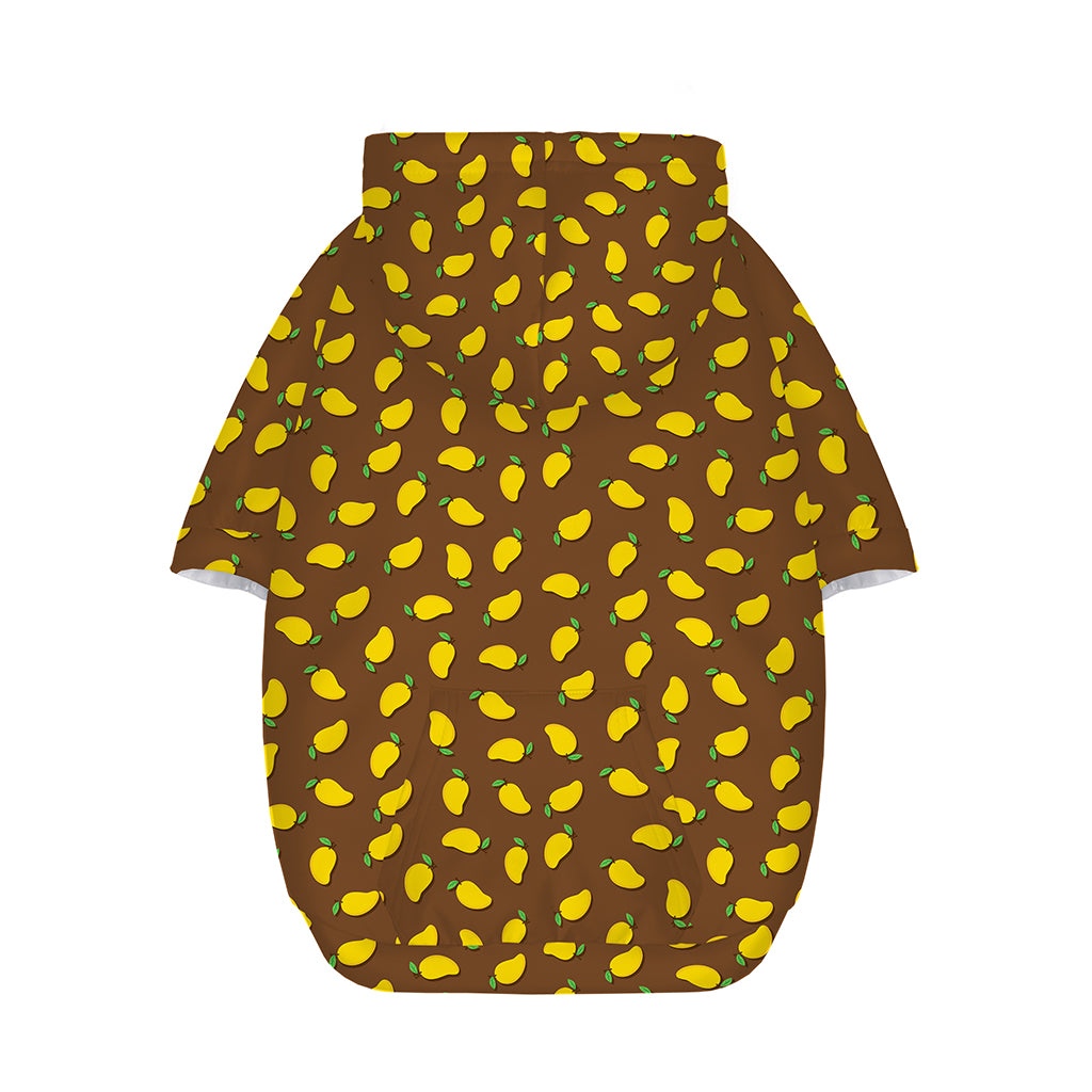 Cute Mango Pattern Print Dog Zip Up Hoodie