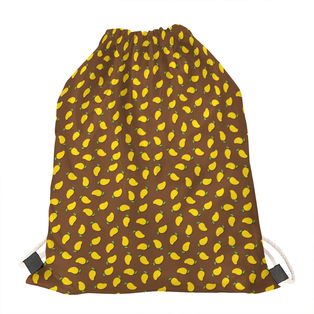 Cute Mango Pattern Print Drawstring Bag