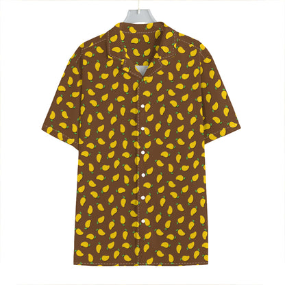 Cute Mango Pattern Print Hawaiian Shirt