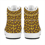 Cute Mango Pattern Print High Top Leather Sneakers