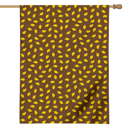 Cute Mango Pattern Print House Flag