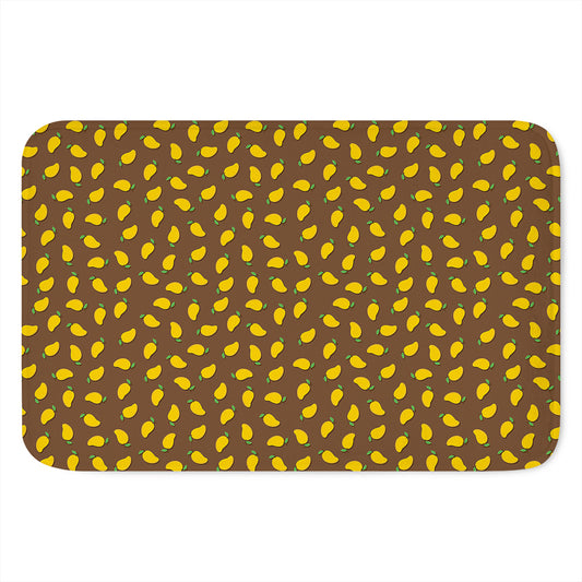 Cute Mango Pattern Print Indoor Door Mat