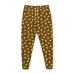 Cute Mango Pattern Print Jogger Pants