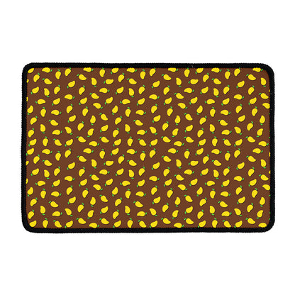 Cute Mango Pattern Print Kitchen Mat