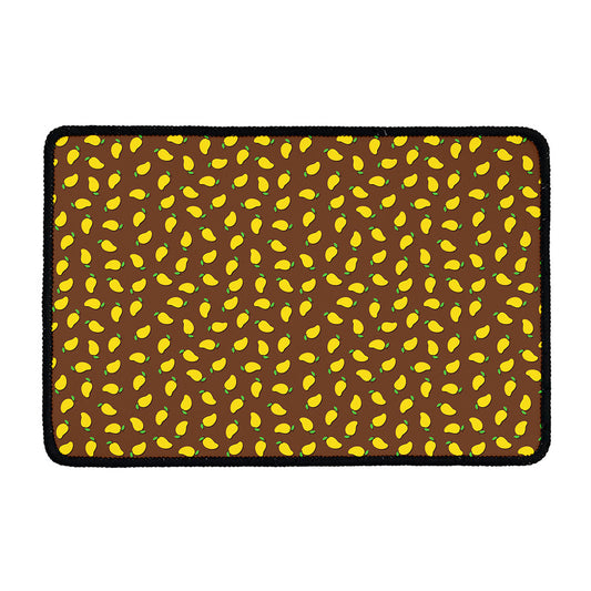 Cute Mango Pattern Print Kitchen Mat