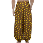 Cute Mango Pattern Print Lantern Pants