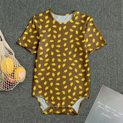Cute Mango Pattern Print Men's Bodysuit