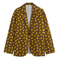 Cute Mango Pattern Print Men's Cotton Blazer