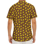 Cute Mango Pattern Print Men's Deep V-Neck Shirt