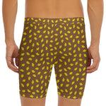 Cute Mango Pattern Print Men's Long Boxer Briefs