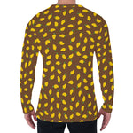 Cute Mango Pattern Print Men's Long Sleeve T-Shirt