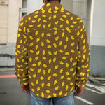 Cute Mango Pattern Print Men's Shirt Jacket