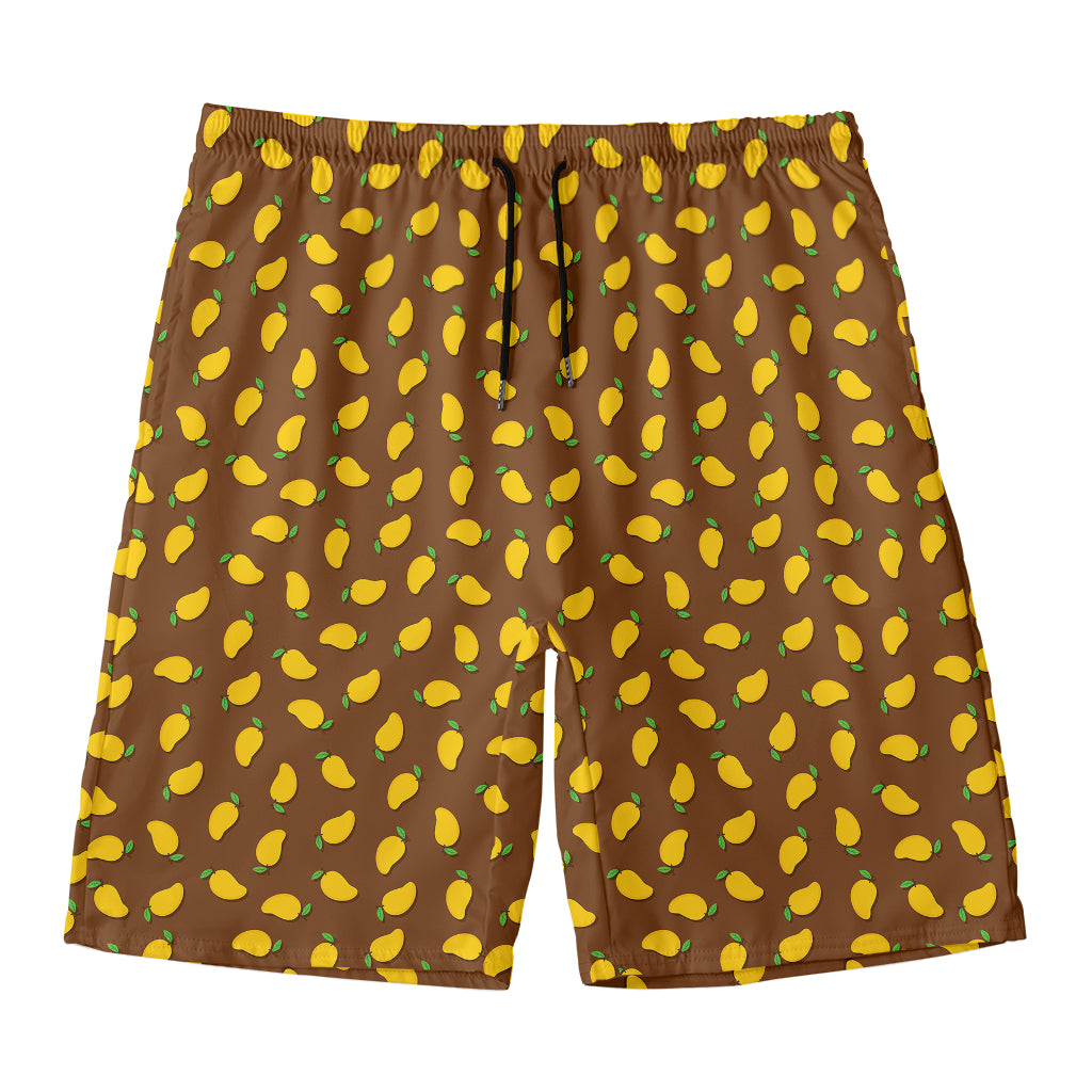 Cute Mango Pattern Print Men's Swim Trunks
