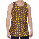 Cute Mango Pattern Print Men's Velvet Tank Top