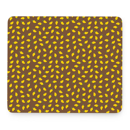 Cute Mango Pattern Print Mouse Pad