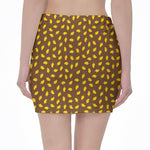 Cute Mango Pattern Print Pencil Mini Skirt