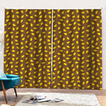 Cute Mango Pattern Print Pencil Pleat Curtains