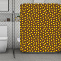 Cute Mango Pattern Print Polyester Shower Curtain