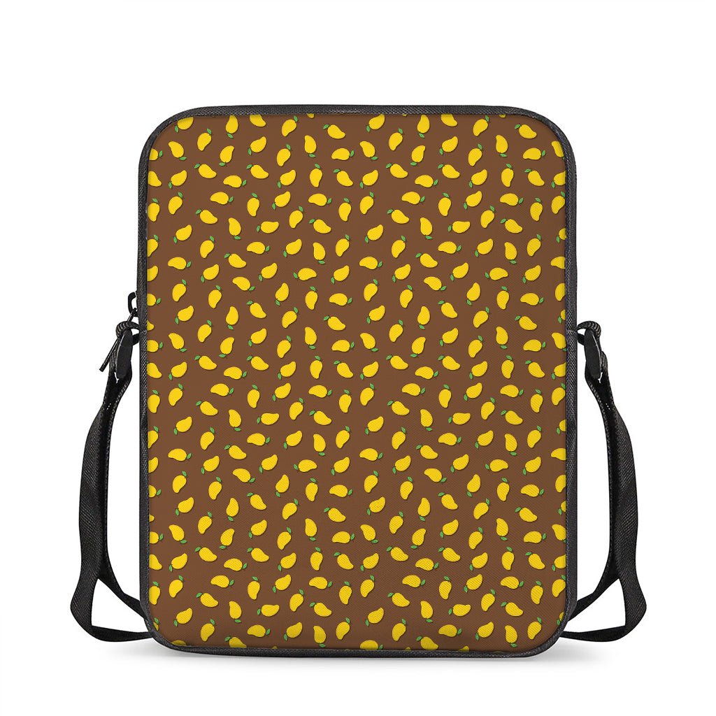 Cute Mango Pattern Print Rectangular Crossbody Bag