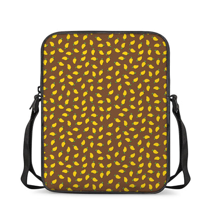 Cute Mango Pattern Print Rectangular Crossbody Bag