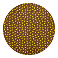 Cute Mango Pattern Print Round Blanket