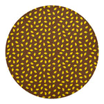 Cute Mango Pattern Print Round Blanket