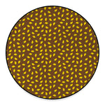 Cute Mango Pattern Print Round Floor Mat