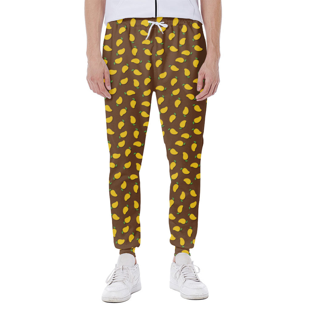 Cute Mango Pattern Print Scuba Joggers